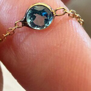 14K Gold Gemstone Necklace